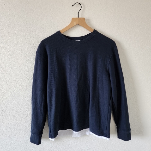 Zara Other - Zara Men’s Navy Blue L/S Thermal Top Size Medium